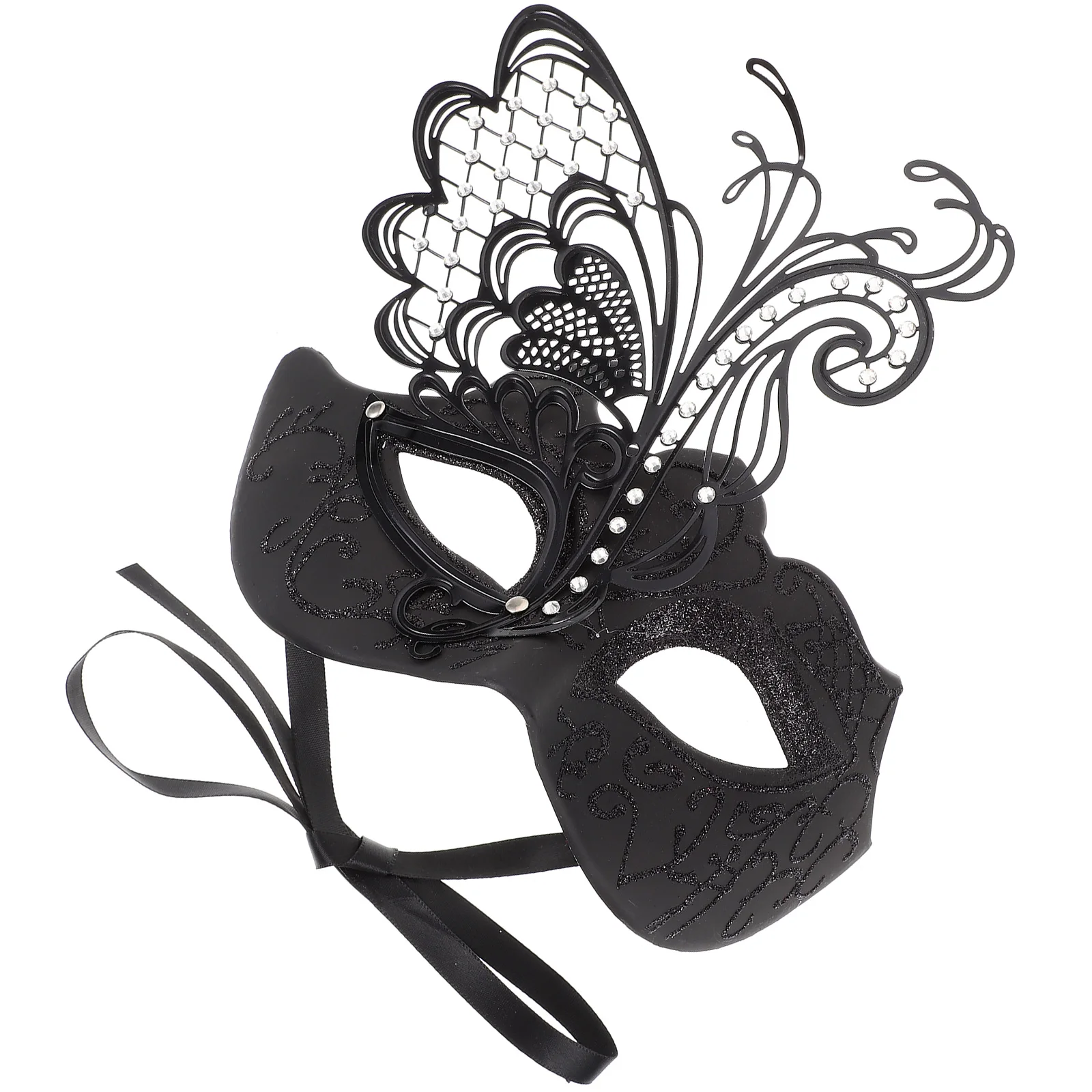 

Metallic Masquerade Mask Halloween Carnival Easter Show Party Masks Women Decorative Accessories