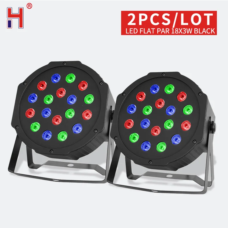 

HongYi LED Par 18x3W RGB DMX Stage Light Lyre Wash DMX512 For Disco DJ Projector Machine Party Effect Lighting For Bar KTV