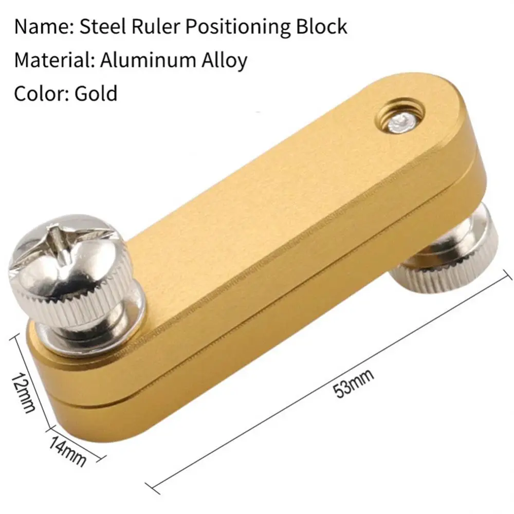 Angle Scriber Line Marking Gauge Ruler Steel Ruler Positioning Block Locator Woodworking Carpentry Scriber Measuring Tools Gauge