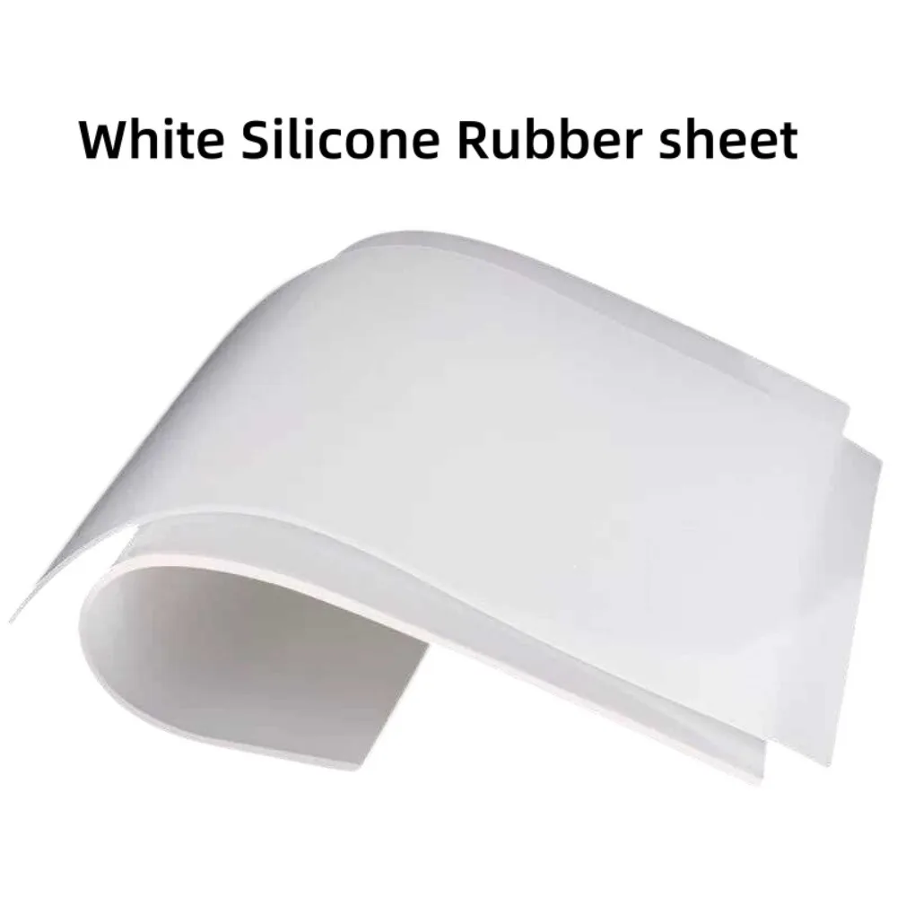 1-20mm Thick Food Safe Silicone Sheet Industrial Processing Silicone Rubber Pad Anti-slip Sealing Gasket DIY Handmade Material