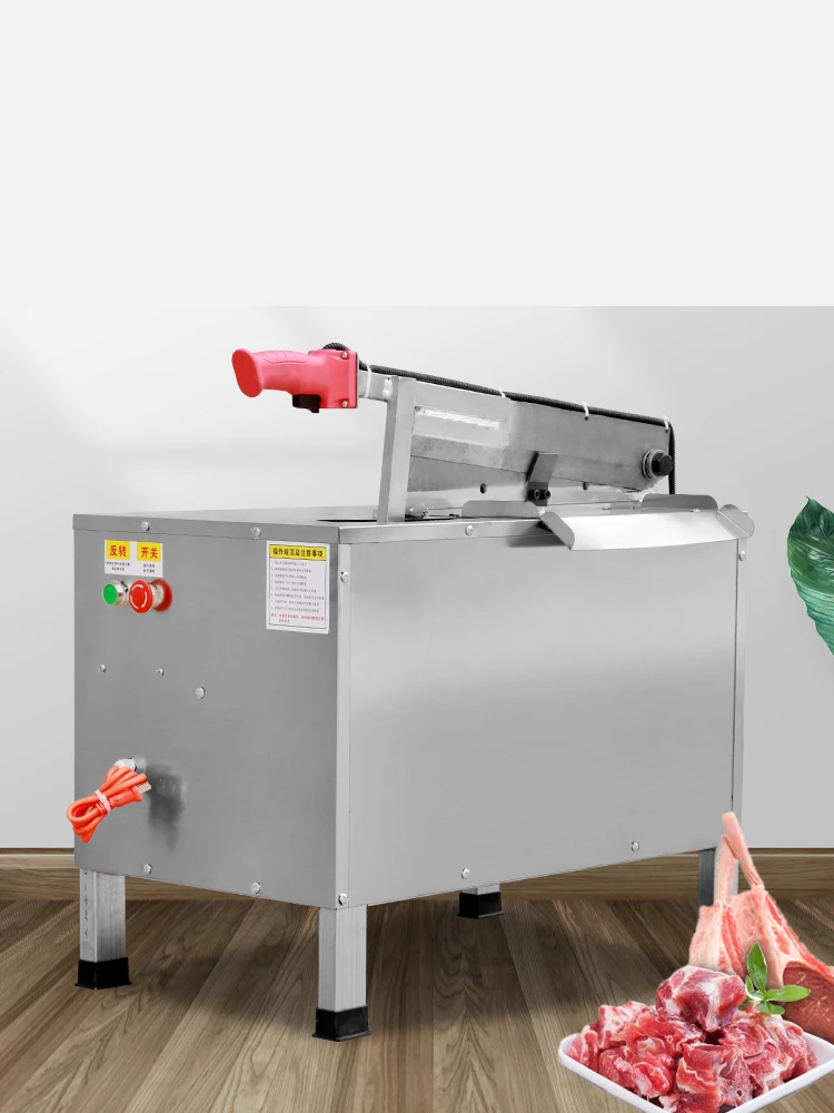 Commercial Electric Bone Cutting Machine Fresh Frozen Pork Beef Mutton and Pork Ribs Hydraulic Saw for Meat Processing