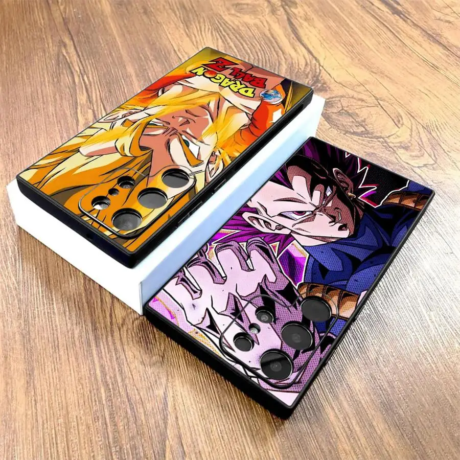 Dragon Ball Goku Blue DBZ Black Soft Phone Cover Case for Samsung Galaxy S25 Edge S21 FE S23 Ultra S20 S24 Plus