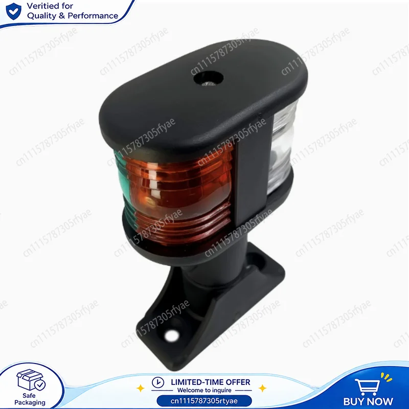 12V LED Navigation Light Tri Color All Round White IP65 Stainless Steel Plastic Marine Boat Masthead Light for Yacht