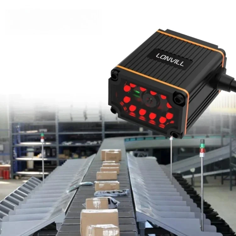 OEM IP65 Fixed QR Code Scanner 2D Ethernet Industrial Fixed Barcode Scanner for Conveyor Assembly Line Logistic Sorter