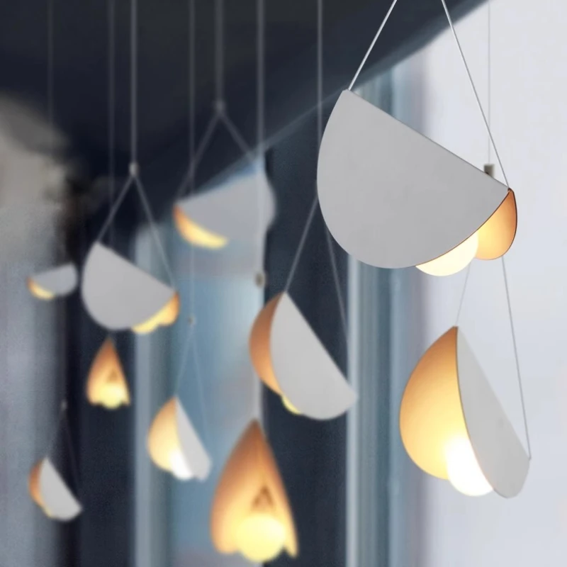 ضوء قلادة فني لغرفة الطعام مقهى غرفة نوم الإبداعية ما بعد الحداثة الحد الأدنى معلقة قلادة مصباح ديكور داخلي