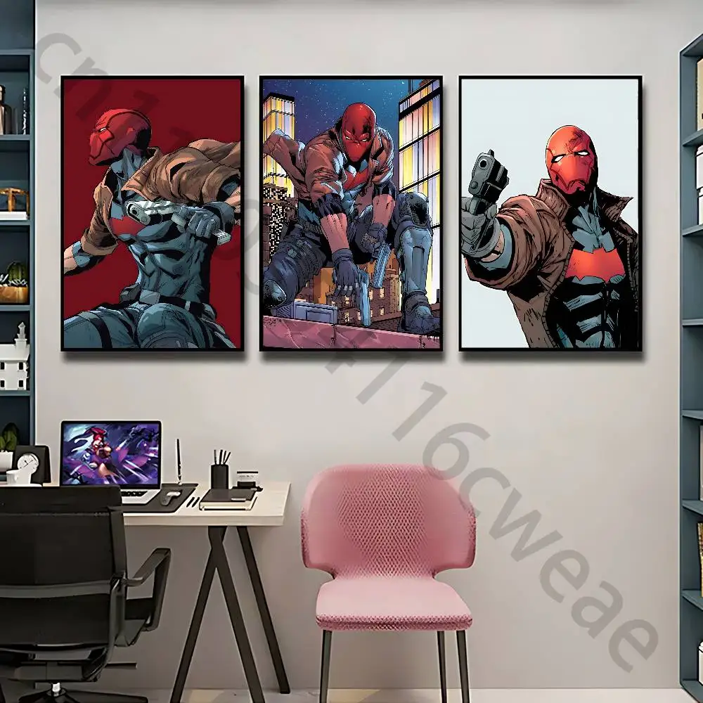 Anime Character J-Jason Todd Poster Self-adhesive Art Waterproof Paper Sticker Coffee House Bar Room Wall Decor