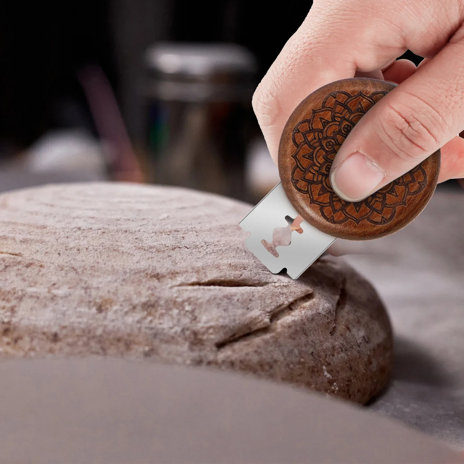パンラメ生地スコア切削工具木製スクレーパーフレンチベーカリー - Dough Scraper Curved のレビューと価格