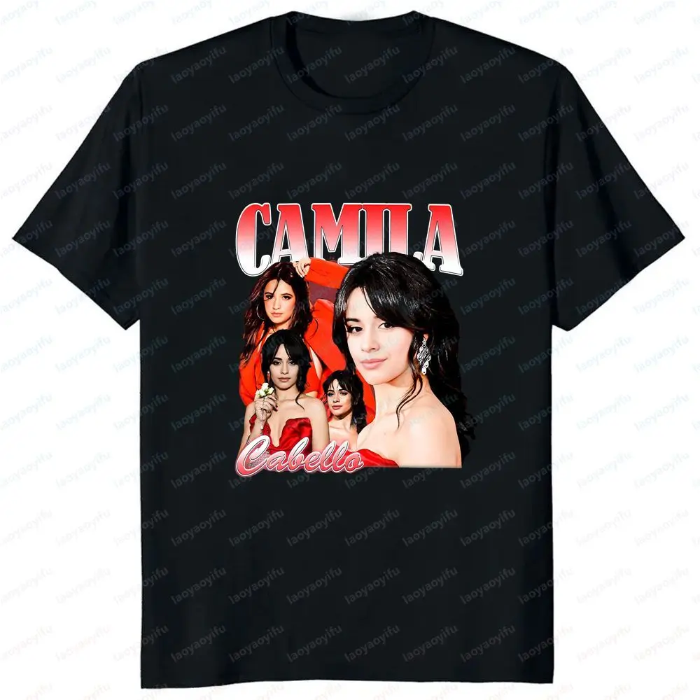 Camila Cabello - Blusa com estampa floral apresentando um design moderno e original, adequada para homens e mulheres