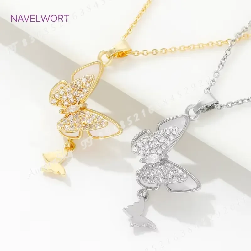 Multi Style Butterfly Pendant Necklace 18K Gold Plated Choker for Women Trendy Jewelry New Year Gift Wholesale Fashion