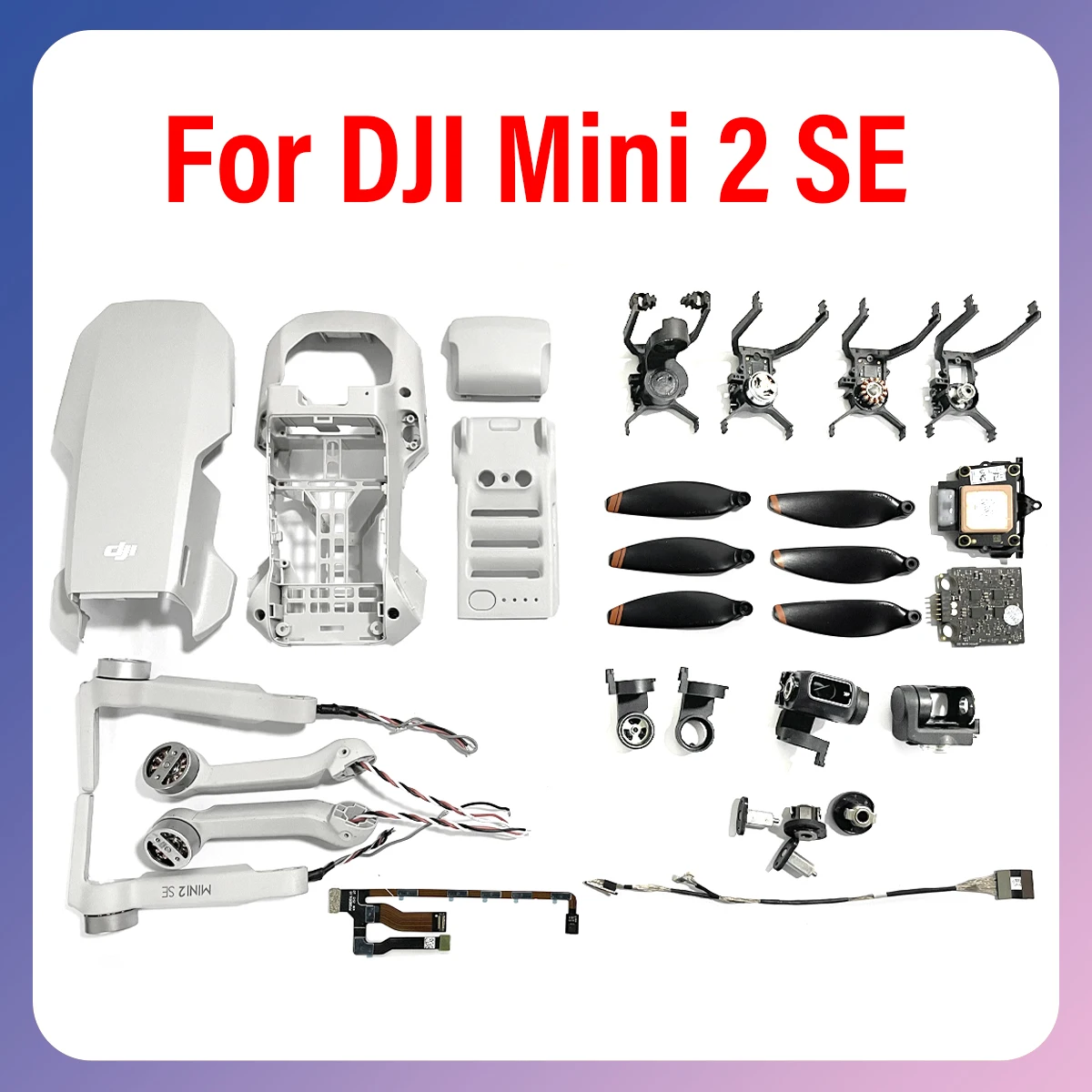 

Original mini2se drone upper middle lower shells left right front rear arm battery compartment covers axle spare parts aircraft