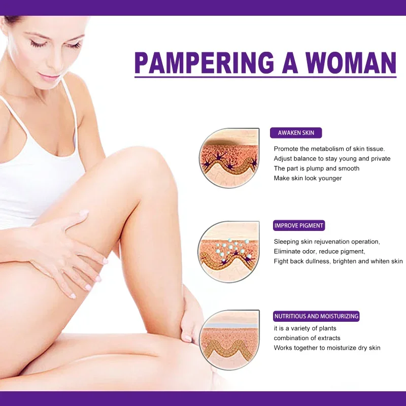 Brighten body Cream Inner Thigh Bleaching Armpits Elbows Knees Moisturizing Brighten Lotion Cream Lightening Melanin Skin Cream