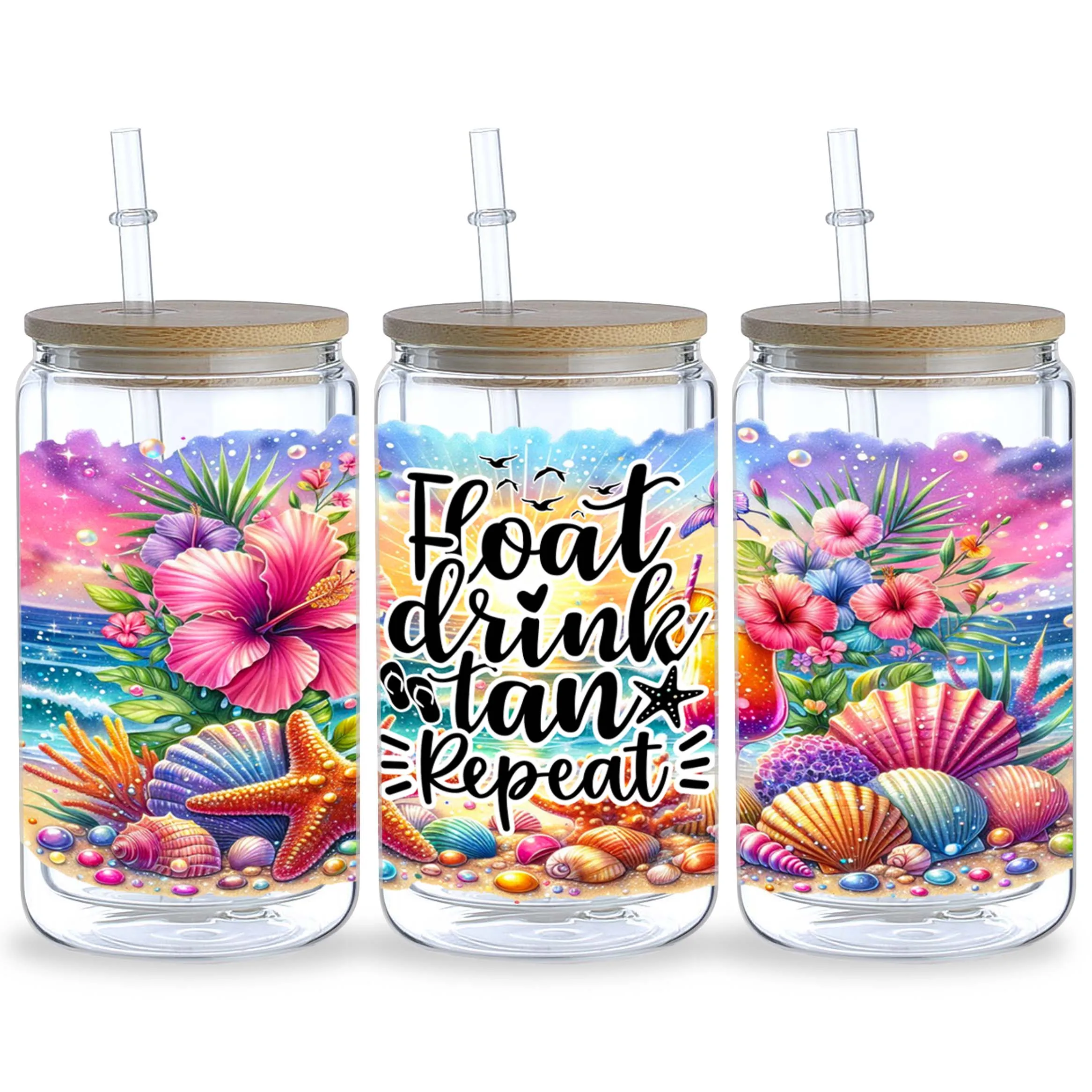 5 Sheets Seaside Beach for 16o - Rdta Tank Glass review and price