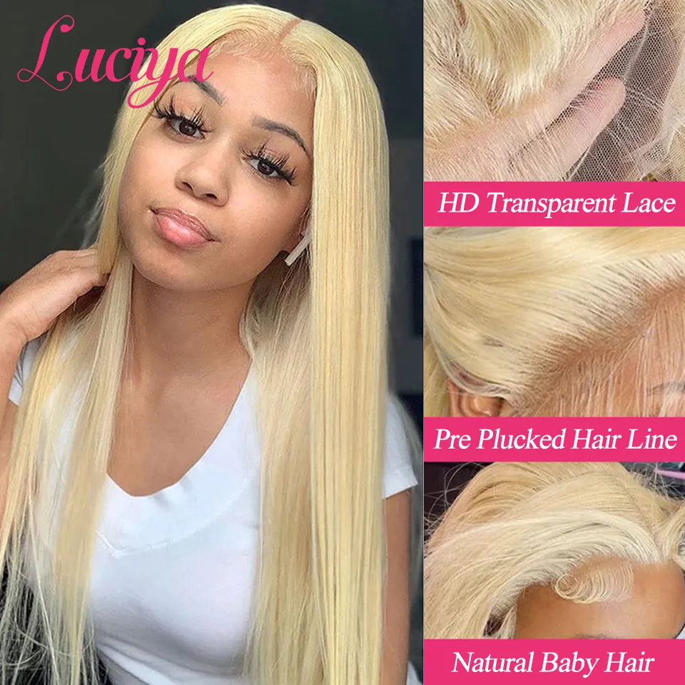 613 HD Lace Frontal Wig Straight 4/27 Highlight 13x4 Lace Front Human Hair Wigs Pre Plucked 99J Red Lace Frontal Human Hair Wigs