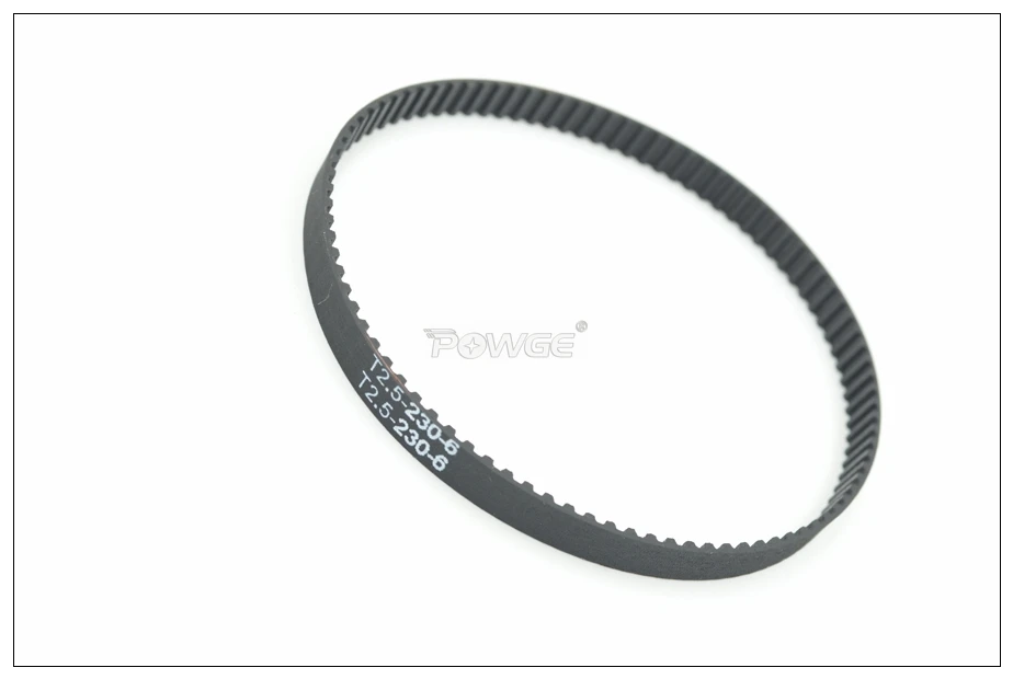 POWGE 230 T2.5 Timing Belt Width 6mm Perimeter 230 232.5 245mm Teeth 92 93 98 T2.5 Closed-Loop Rubber Belt T2.5 Pulley 10pcs image 2