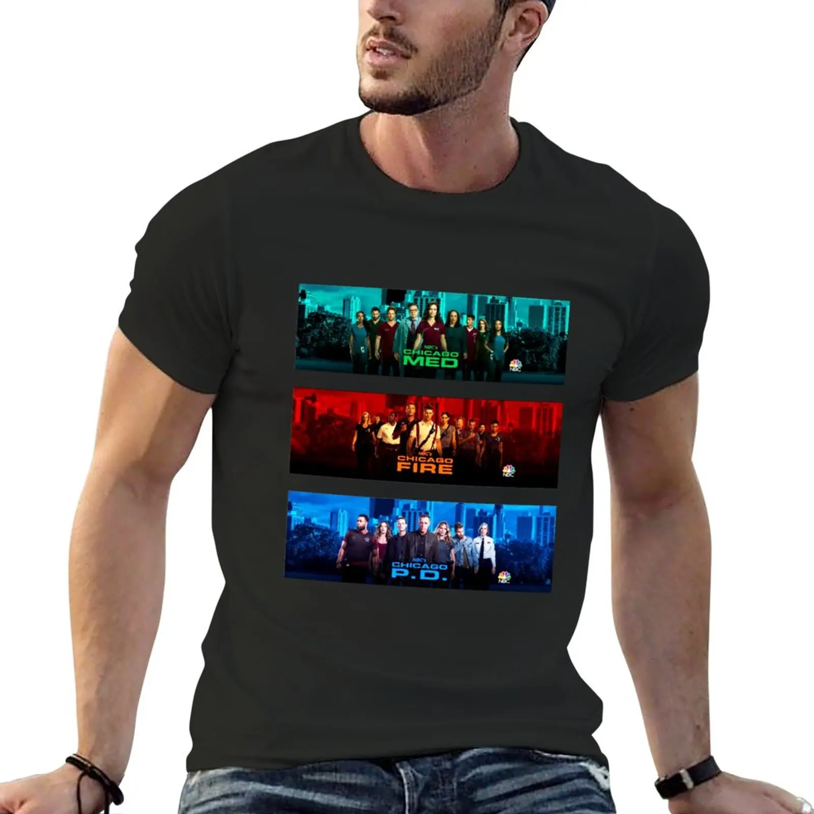 Chicago pd fire med T-Shirt graphic t shirts boys animal print shirt T-shirt men