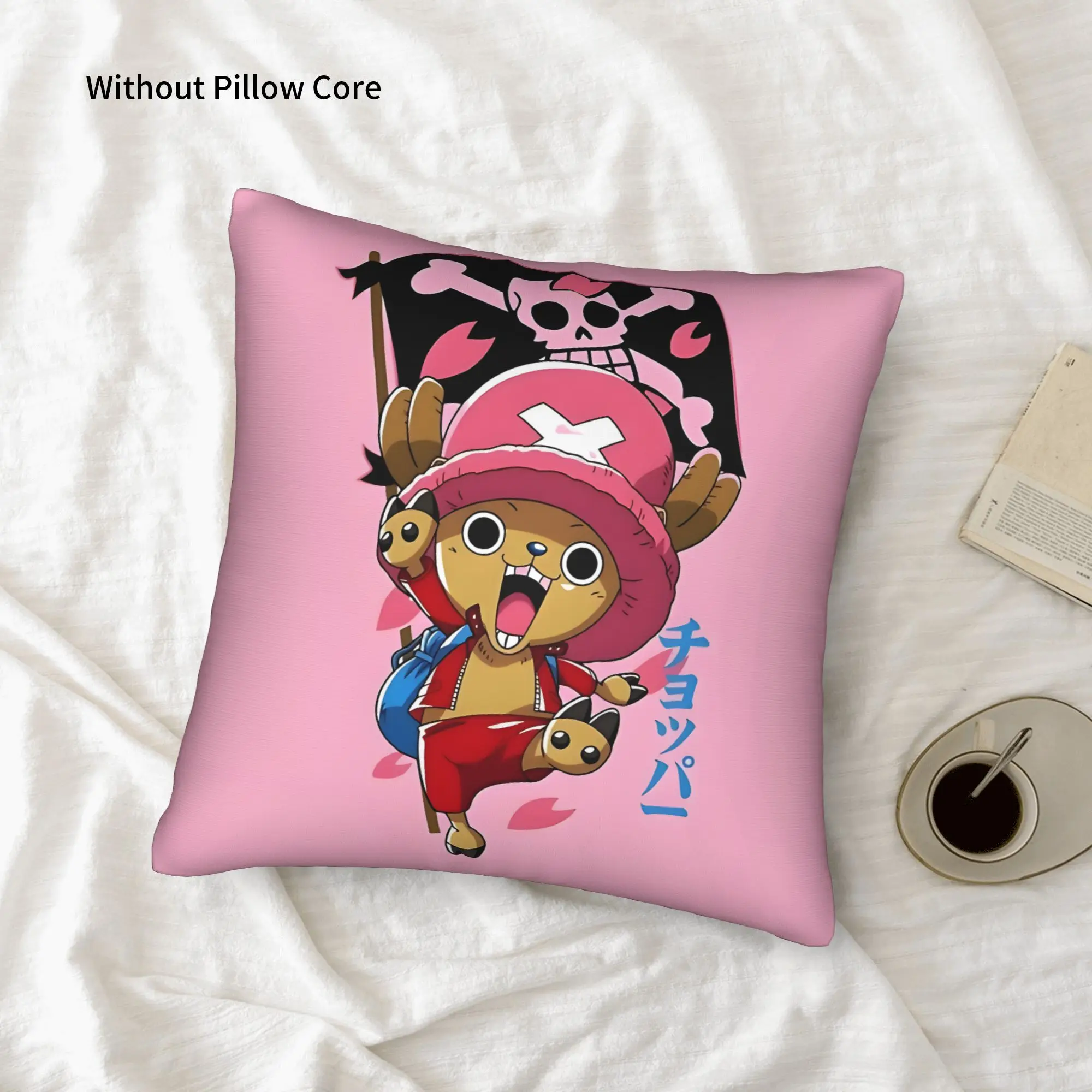1PC One Pieces Tony Tony Chopper Pillow Case Double-Sided Printing  Sofa Cushion Bedroom Bedside Pillow