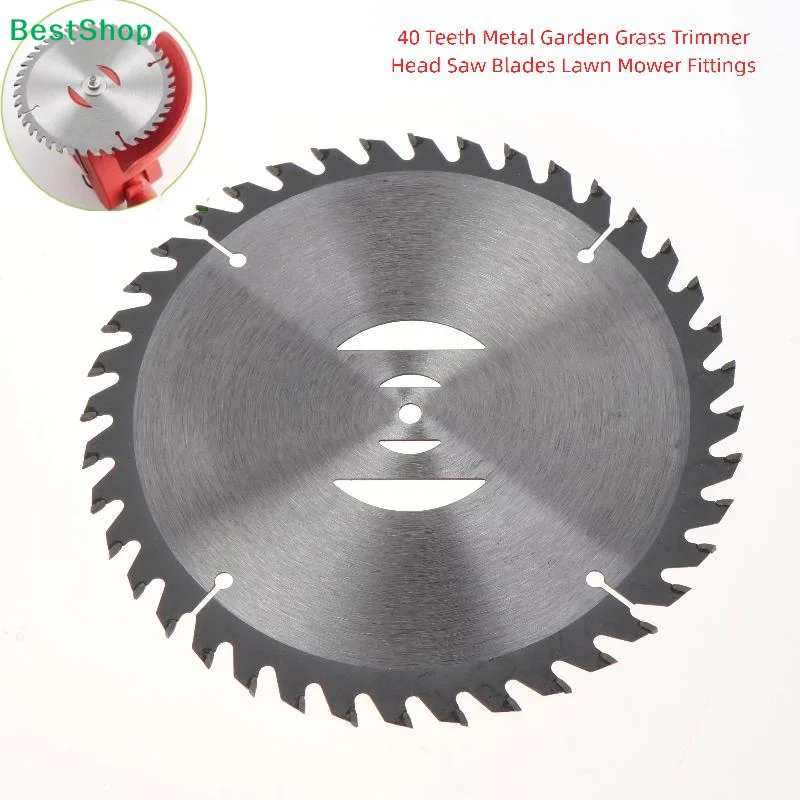 1Pcs Grass Trimmer Head Cutter Alloy Blade 15cm 40Teeth Wheel Lawn Mower Saw Blade Cutting Disc Garden Power Tool Accessories