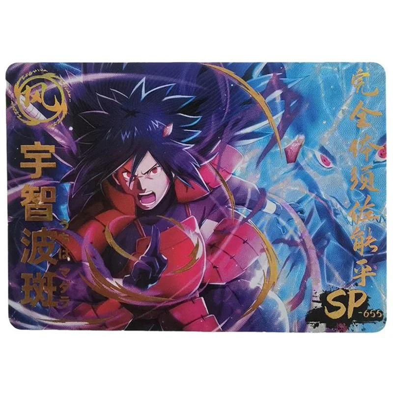 Anime NARUTO Rare SP SSP Refraction Foil Senju Hashirama Uchiha Madara Itachi Toys for boys Collectible Cards Birthday Present