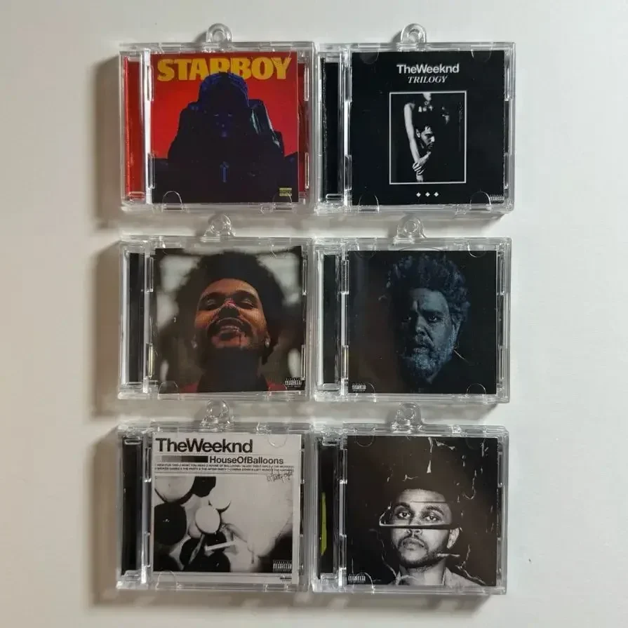 

NFC Mini CD Keychain - Personalize Your Spotify or Apple Music for The Weeknd Music Lover