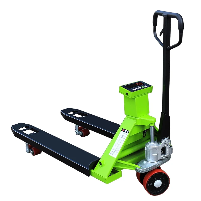 Hydraulic Handling Trolley Manual Pallet Truck With Electronic Scale Hand Pallet Jack Weighing Scale