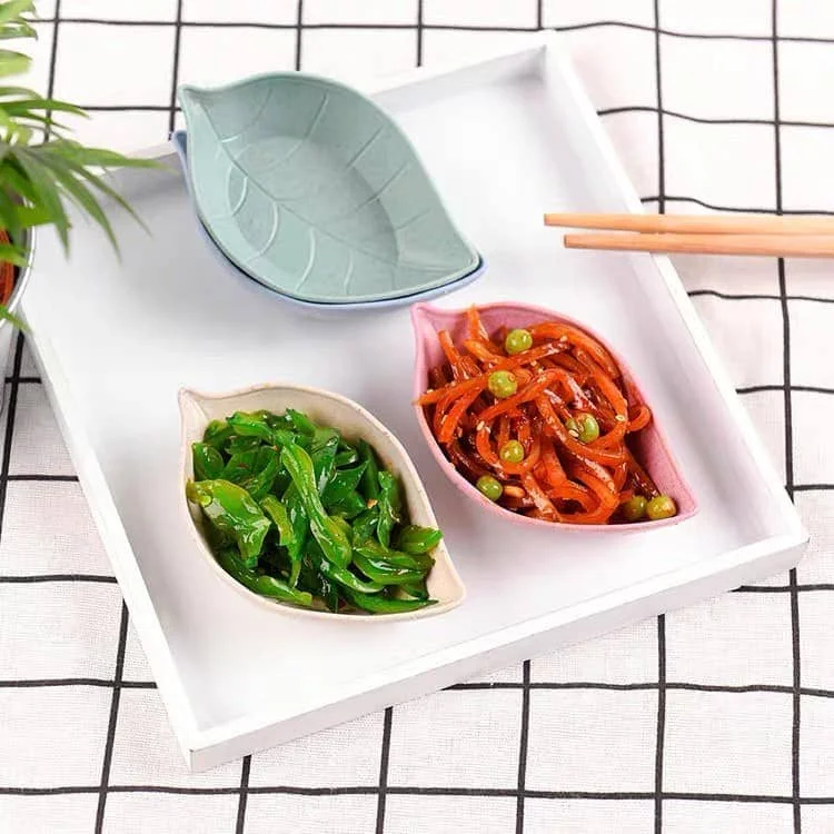 Kitchen Leaf Plastic Seasoning Dish Food Grade Plastic Small Plates Creative Candy Chocolate Snack Plates Kitchen Accessories - Image 3