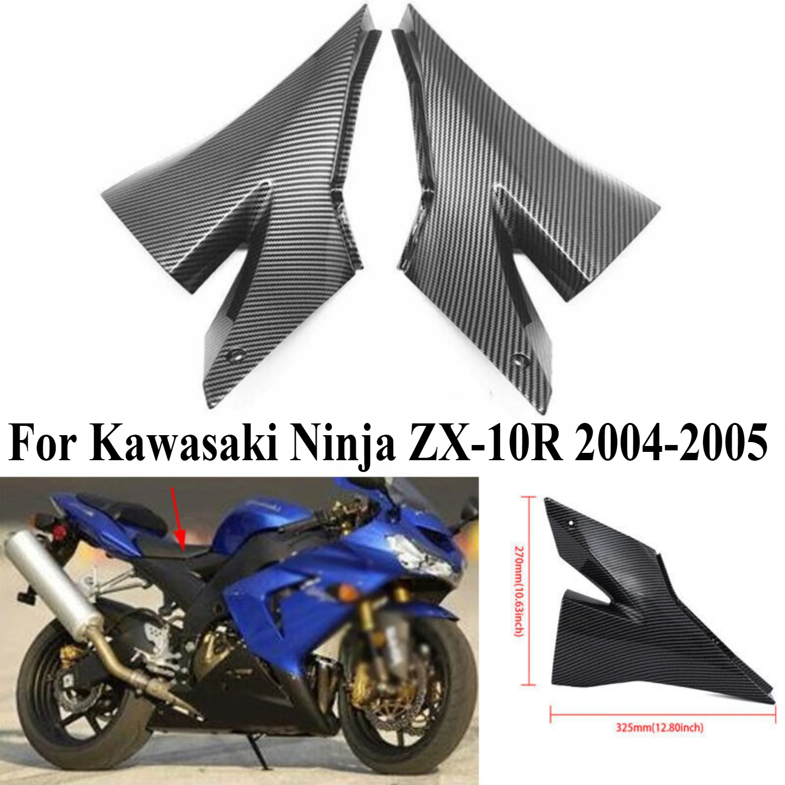 

For Kawasaki Ninja ZX-10R 2004-2005 Motorcycle Fuel Tank Side Cover Fairing Body Panel Cowling Replacement Modification Parts
