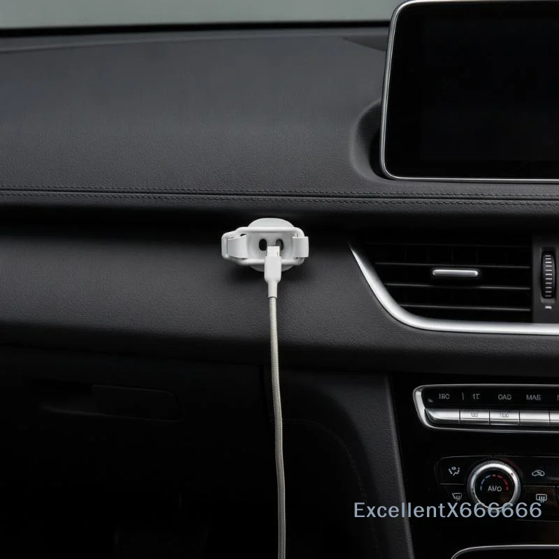 Elastic Adhesive Cable Clips 10Pcs No Drill Adhesive  for Workstation Desk Car Home Office Wire Management