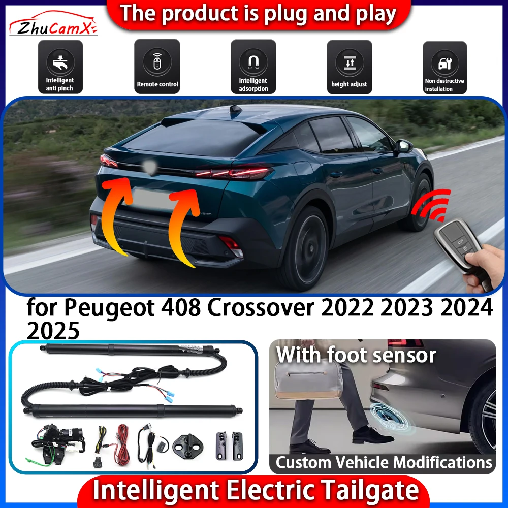 

Smart Powered Tailgate System for Peugeot 408 Crossover 2022 2023 2024 2025 Automatic Intelligent Electric Trunk Lift Control