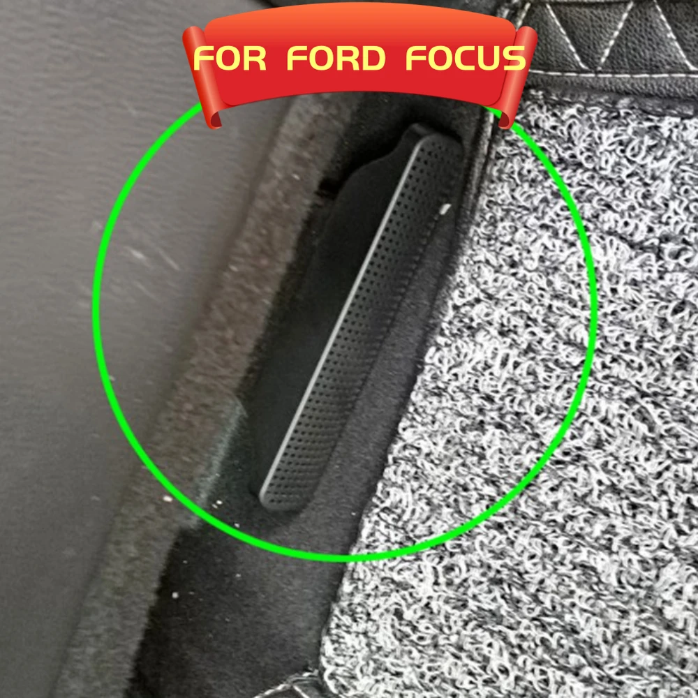 2Pcs Car Air Vent Outlet Grille Under Seat for Ford Focus 3 MK3 2015 2016 2017 2018 Air Conditioner Duct Cover Trim Accessories