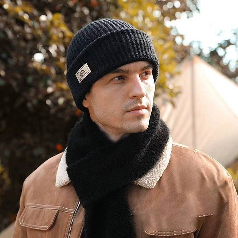 2-in-1 Wintermütze für Damen und Herren, warme Strickmütze mit Vollgesichtsschutz, Skimütze, Outdoor-Fahrrad-Ohrenschutzkappe, kältebeständig, atmungsaktive Maske – Detail 10