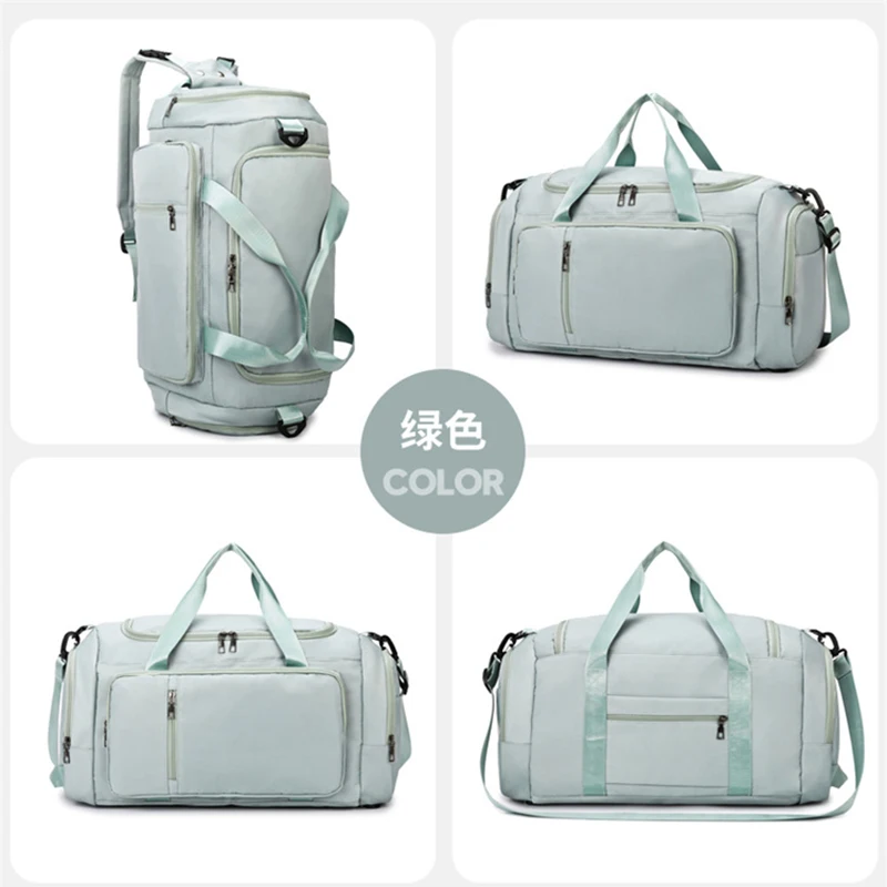 Personalized Custom Multi-Purpose Backpack with Logo Crossbody Bag for Women's Outdoor Dry Wet Separation Sports and Fitness Bag