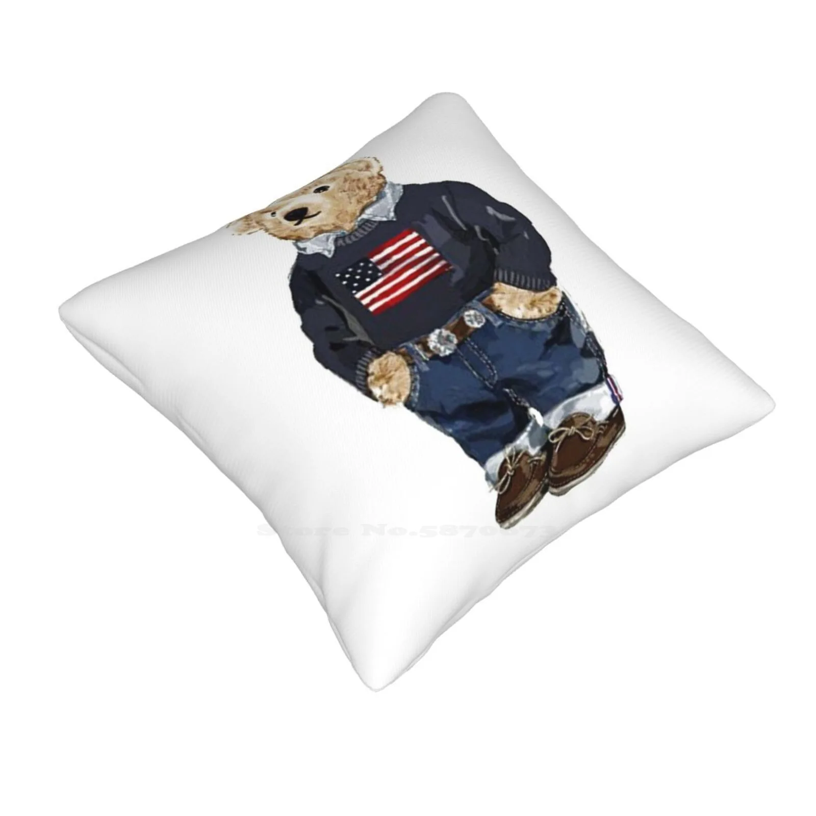 Jacket Soft Comfortable Pillowcase Baron Bear Cool Bear Skateboard Bear Basketball Usa Baseball Teddy Teddy Bear Rich Bear