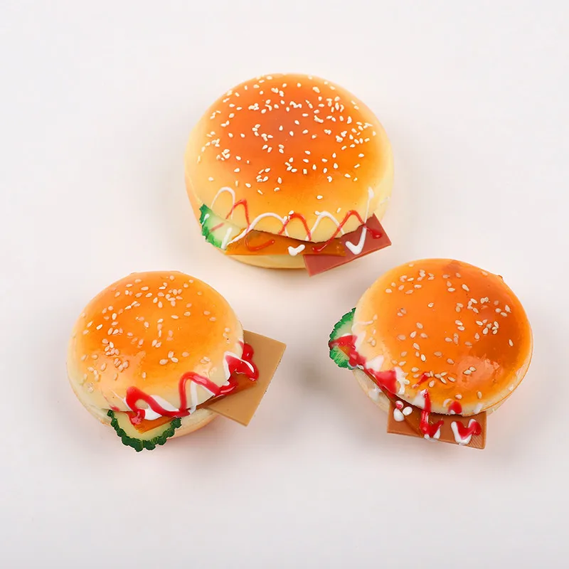 Nouveau Hamburger Popit Squishy Fidget jouet presse bulle décompression balle soulagement du Stress Squishies poupée Stress buste enfants cadeau