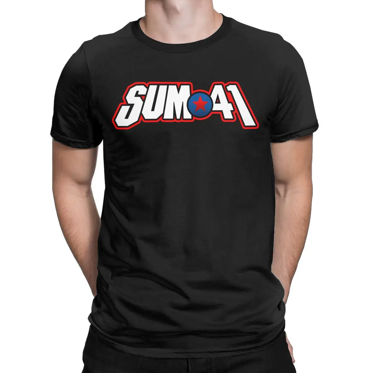 Sum 41 Band Men's T Shirts SUM41 Punk Amazing Tees Short Sleeve O Neck T-Shirt 100% Cotton Birthday Present Clothes