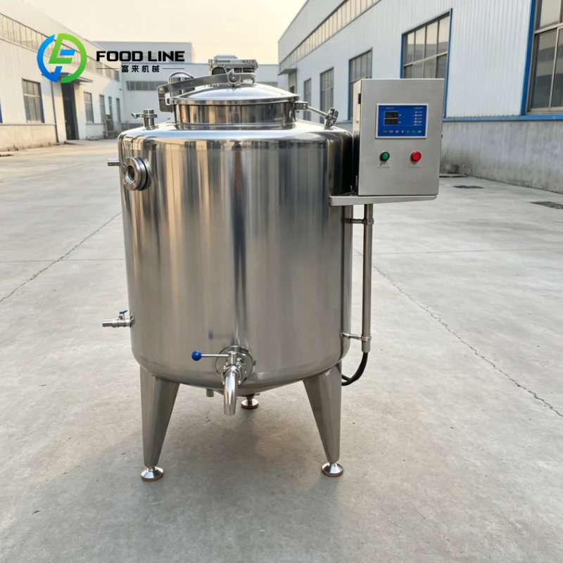 Customized 100/200/300/500/1000L Juice & Dairy Storage Jar Pasteurizer Sterilization Mixing Machine Milk Pasteurization Machine