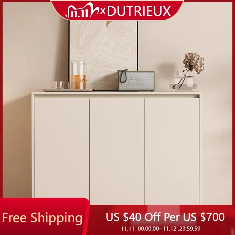 

Cream White Shoe Rack Multi Layer Large Vertical Shelves Shoes Cabinet Indoor Space Saving Sapateira Living Room Decoration