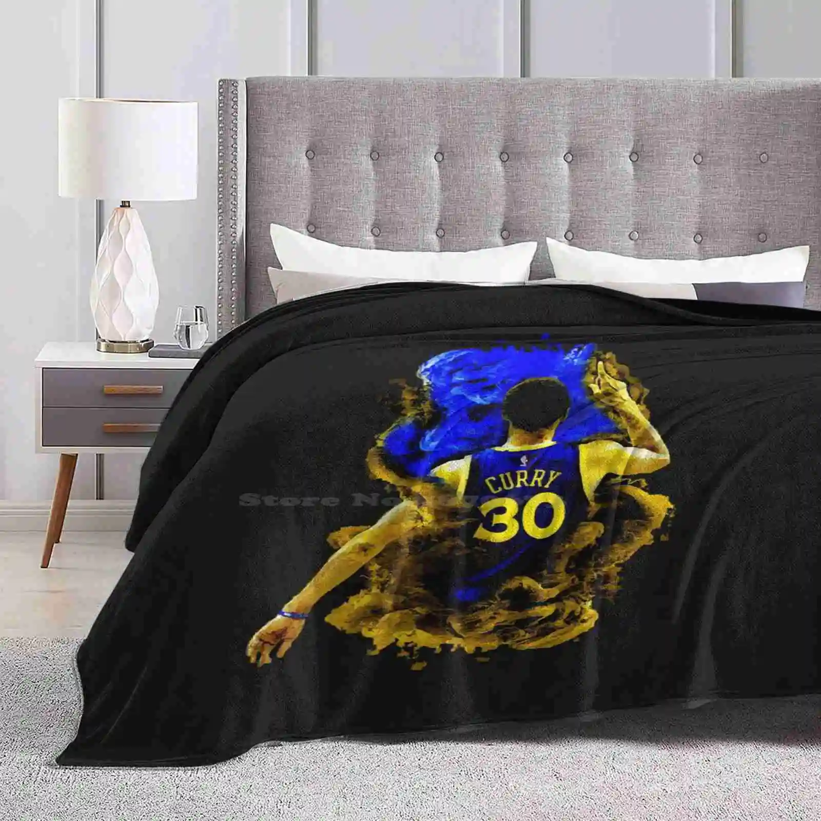 Steph Curry Apparel Essential T-Shirt Fashion Soft Warm Flannel Blanket Steph Curry Essential