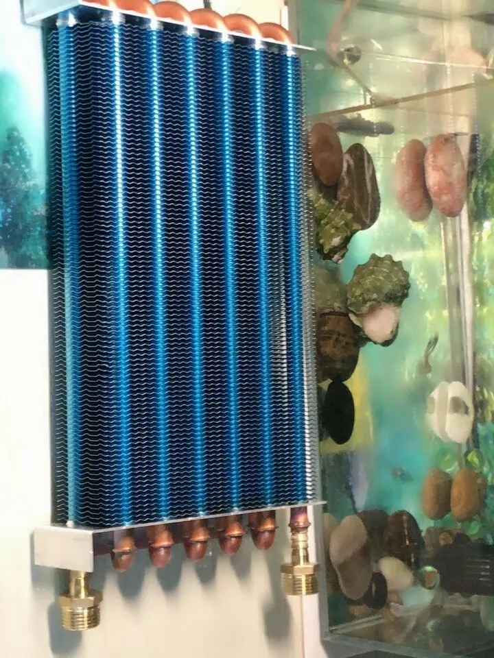 1PCS Air-cooled Copper Tube Condenser for Refrigerators, Freezers, Chillers, Water-cooled Air Conditioners, and Evaporators.