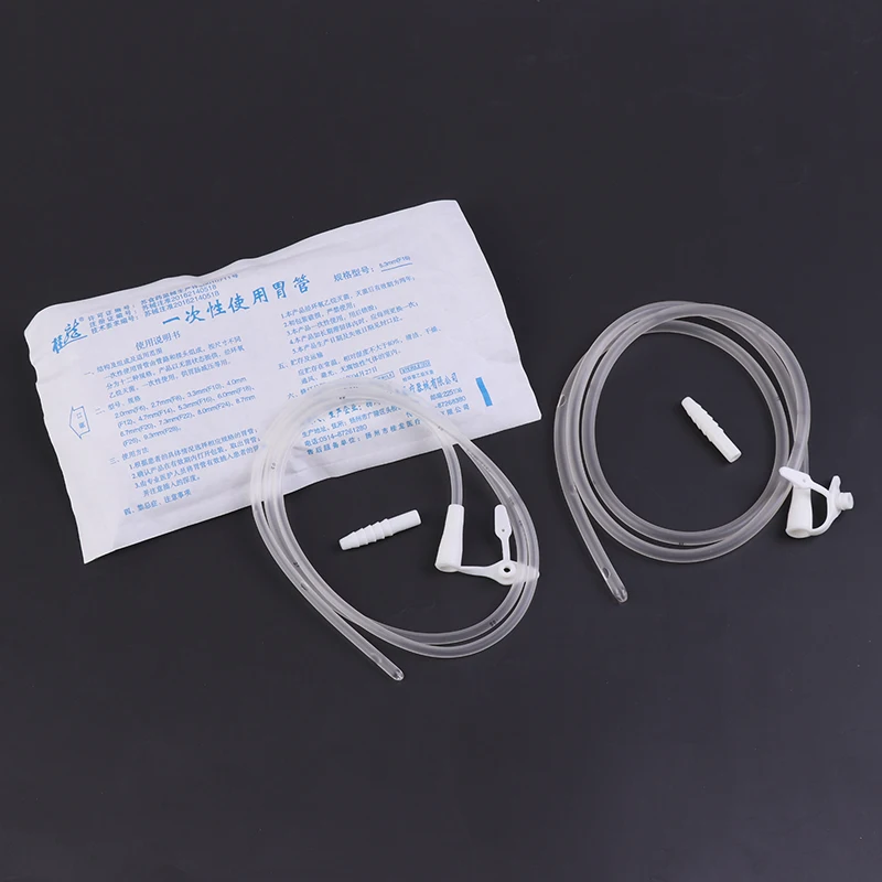 50/100cm 2.0mm-6.7mm Stomach Tube with Centimeter Marks Dog Cat Animal Silicone Rubber Feeding Tube Veterinary Hospital Tools