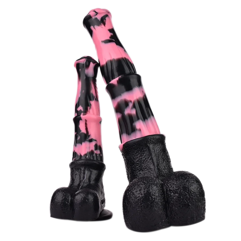 2023 New FAAK 35cm Long Realistic Horse Dildo With Sucker Large Anal Plug Silicone Multi Color Fantasy Penis Female Masturbator