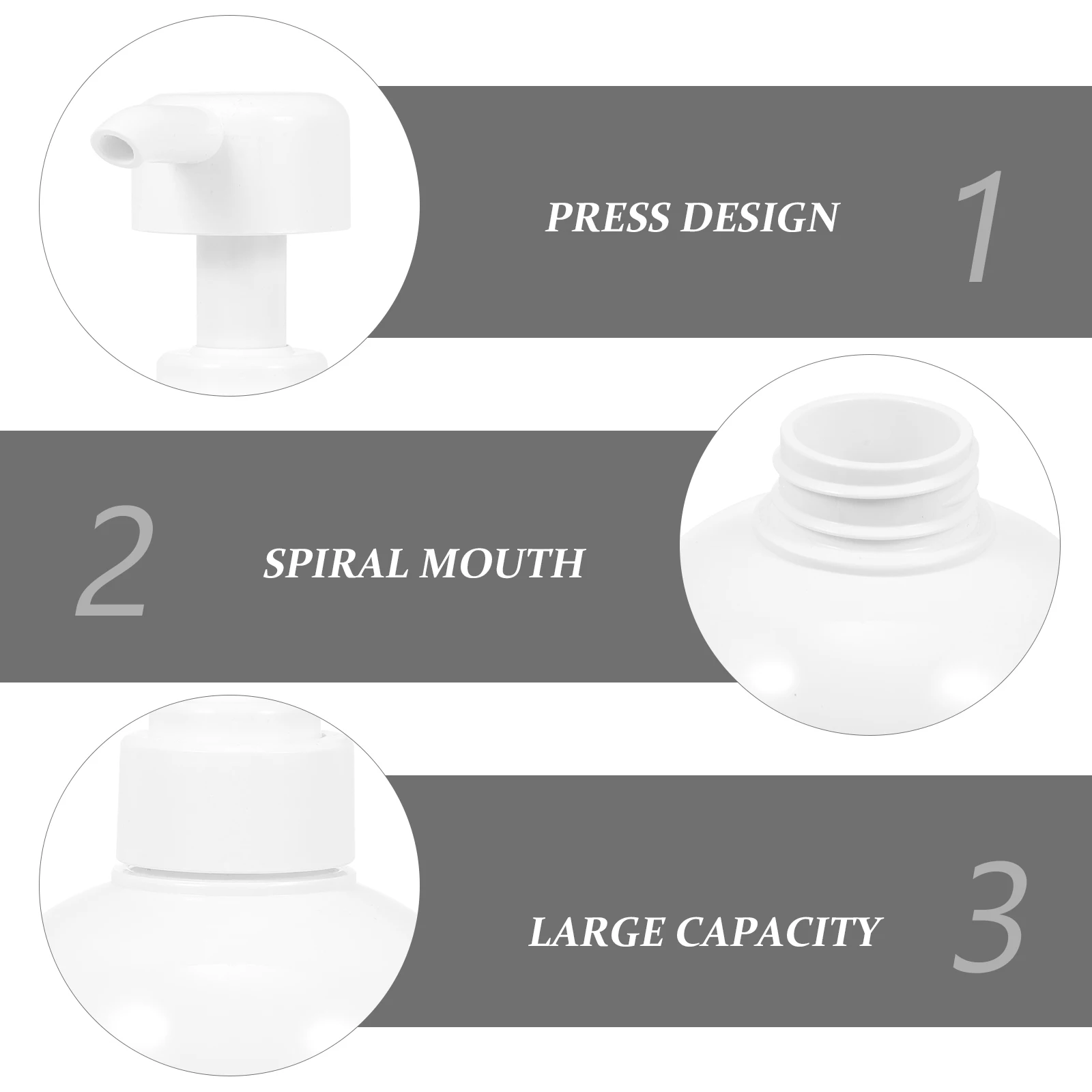 

2Pcs Squeeze Soap Dispensers Refillable Bottles Perfect for Shampoo Lotion Shower Gel Bathroom Storage