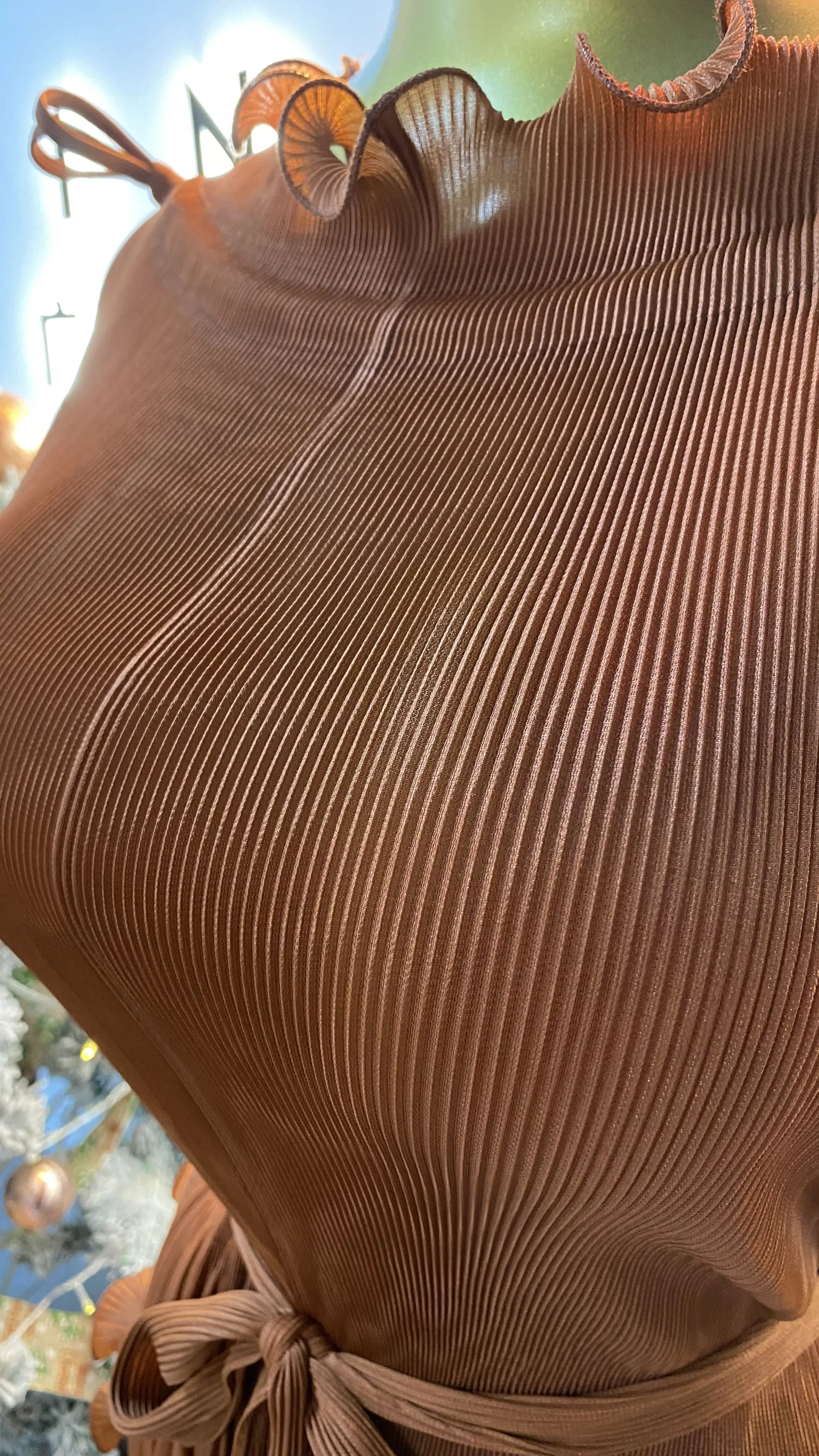 Colletto con volant in tinta unita pieghettato per vendite dirette in fabbrica plus size lunghezza caviglia abbigliamento formale autunnale da donna-GZXX020