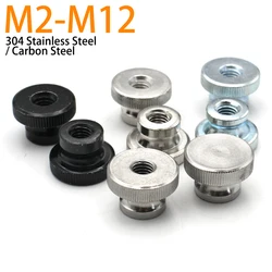 1-5pcs M2-M12 304 Stainless Steel GB806 Hand Nut High Head Knurled Thumb Nut Through Hole Blind Hole Advertising Decorative Nail