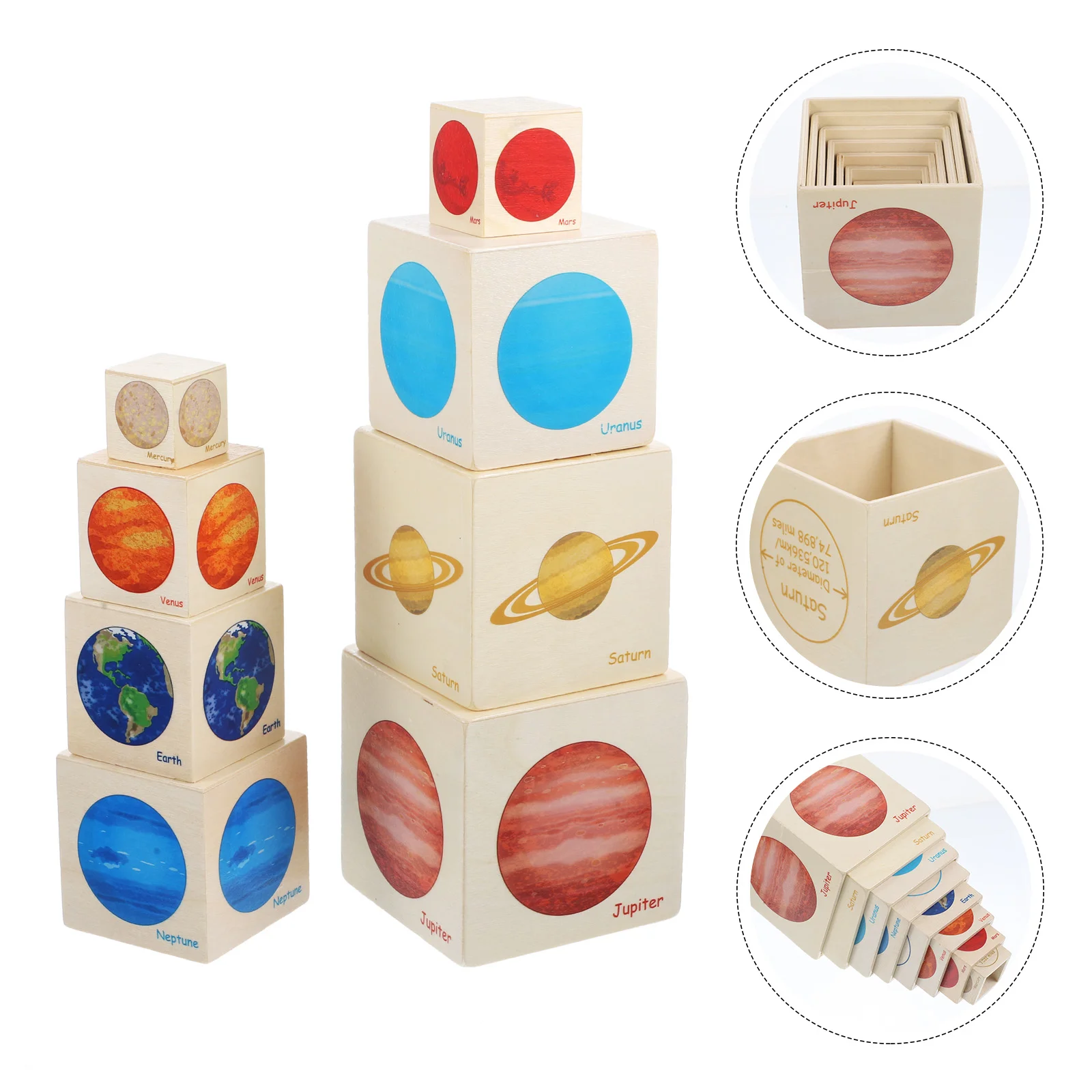 Wood Stacking Toy Toddler Toys Age 1-2 Girl Children’s Interesting Nesting Baby