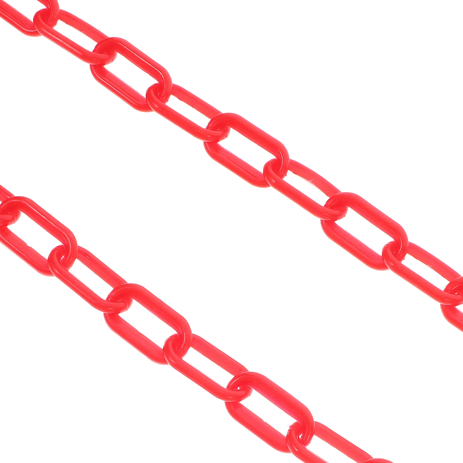 10M Warning Protection Chain Heavy Duty Plastic Crowd Control Barrier for Road Cones Pillars No Parking Signs Detachable Safety