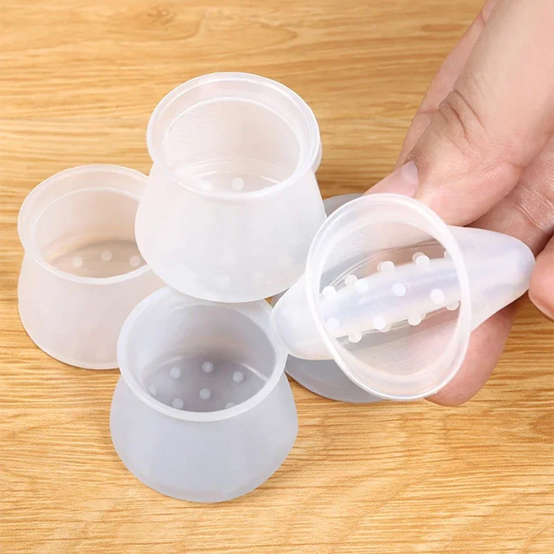 Nuovi cuscinetti per mobili antiscivolo in silicone Gambe per tavoli rotondi Gambe per piedi in gomma Protezione per gambe per armadietti per divani Protezioni per pavimenti in legno