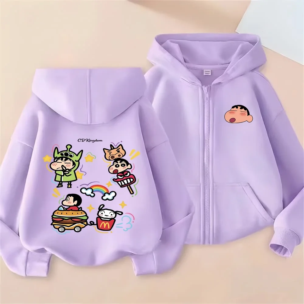 

Soft Shin-chan Kids Hoodie Spring Autumn Casual Pullover Kids Clothes