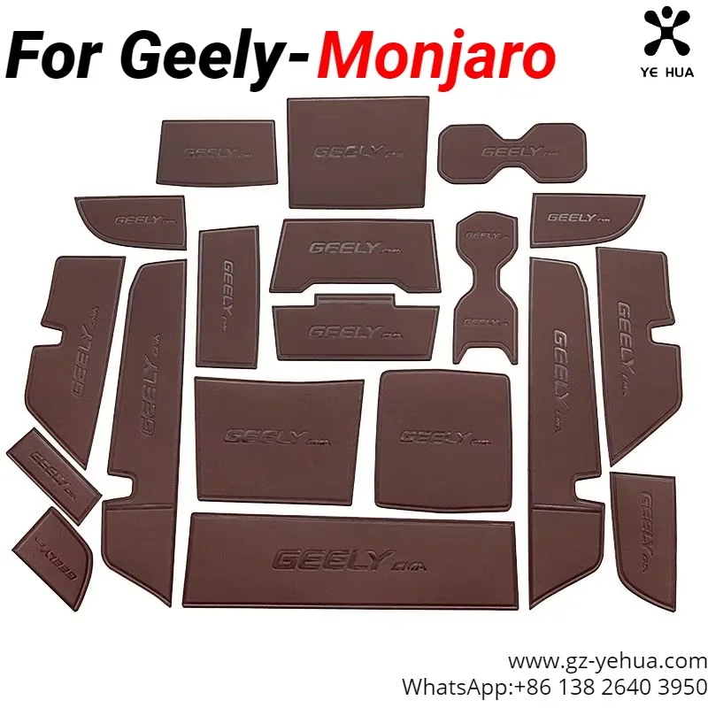 For GEELY Monjaro Manjaro Xingyue L KX11 2022 2023 Car Interior Door Slot Mat Automotive Parts Automotive Decoration Parts