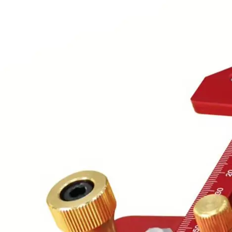 3 Pulley Thin Rip Table Saw Jig Aluminum Alloy Narrow Strip Cutting Guide For Repetitive Woodworking Tool Red 189x88mm