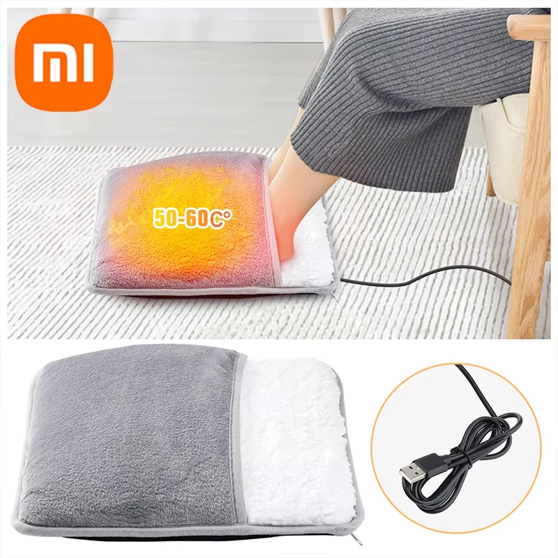 

Xiaomi Flannel Electric Foot Warmers Foot Warming Bag for Winter Office Home Electric Heating Shoes Tool USB Direct Plug New